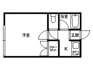 1Kの間取り画像