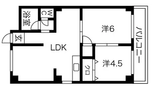 マンションエイト【1階】の間取り