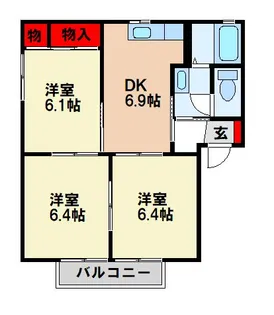 ディアスミチ【2階】の間取り