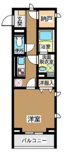 ラスカ駒場【1階】の間取り