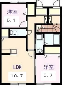 エルメゾン原田【1階】の間取り