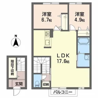 curar・S【2階】の間取り