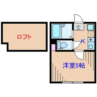 神奈川県横浜市港北区大曽根2【アパート】の間取り