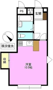 天神クレスト【3階】の間取り