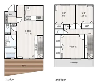 神奈川県川崎市高津区上作延1【一戸建】の間取り