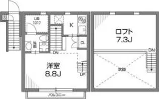 グランアセット千鳥町【2階】の間取り