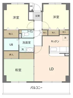 サンコリエS【5階】の間取り