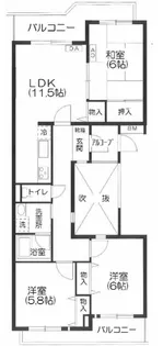 エスポワール大泉学園【3階】の間取り