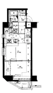 ハーモニーレジデンス神楽坂【2階】の間取り