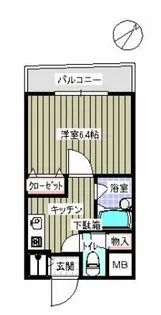 上池袋3丁目マンション【1階】の間取り
