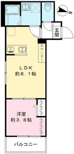 カサ デ ルーナ【3階】の間取り