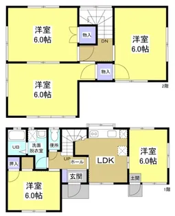 静岡県浜松市中央区楊子町【一戸建】の間取り