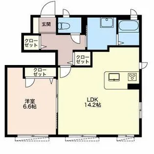 リーフガーデンハイツ A【1階】の間取り