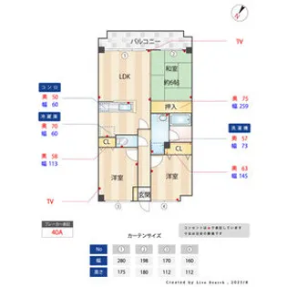 コンダクトヴィレッジ春日南【6階】の間取り