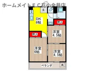 パティオ仲町【2階】の間取り