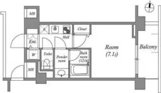 東京都新宿区下落合1【マンション】の間取り
