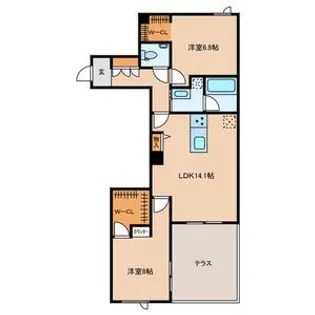 Grandy Villa Ohtakanomori II【1階】の間取り