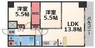 ハイラインIII【10階】の間取り