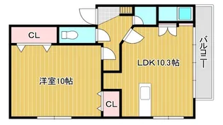 ラ・フェドール【4階】の間取り