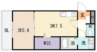 クレストメゾン【1階】の間取り