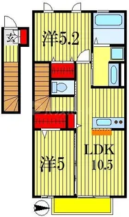 千葉県市川市二俣2【アパート】の間取り
