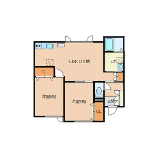 マリンドルフ【2階】の間取り