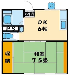 ハイム福田【1階】の間取り