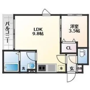 ソルフォート【1階】の間取り