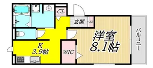 セジュール武庫之荘【1階】の間取り