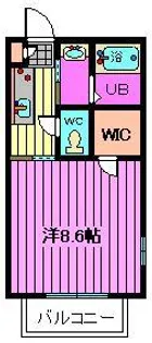 メゾンクレル【1階】の間取り