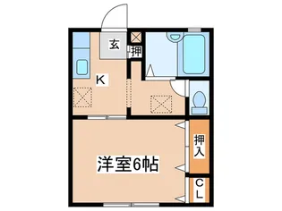エスコ-トA館【1階】の間取り