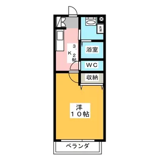 アビタシオンシャーム【1階】の間取り