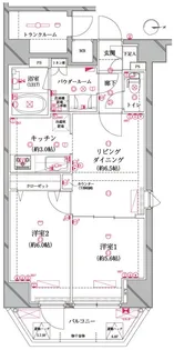 レアライズ入谷【9階】の間取り
