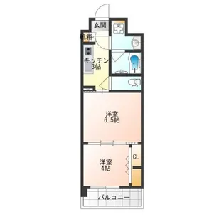 プランドール天王寺SOUTH【3階】の間取り