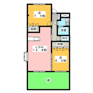 ラ・ウィンクル【1階】の間取り