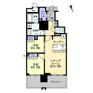MJR熊本ゲートタワー【2階】の間取り