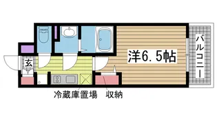 プレサンスTHE神戸【5階】の間取り