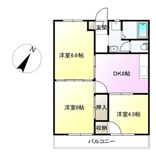 ニュー井上ハイツI【3階】の間取り