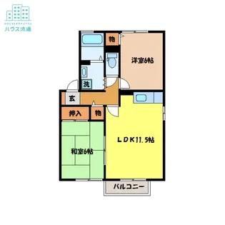 ウエストIII【2階】の間取り