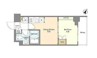 ベルファース駒沢三丁目【2階】の間取り