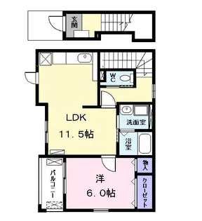 ヌーベル メゾン【2階】の間取り