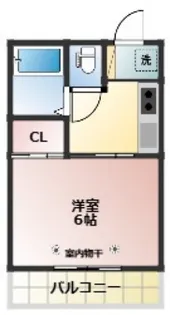 パークプレイス西川原II棟【2階】の間取り