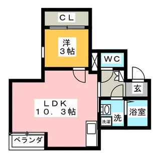 Ratcliffe(ラットクリフ)【1階】の間取り