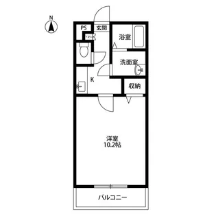 アンプルール リーブル 永遠【2階】の間取り