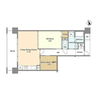 アーバンライフ目白駅前【2階】の間取り