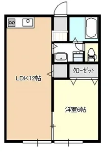 シティハイム 大志田【1階】の間取り