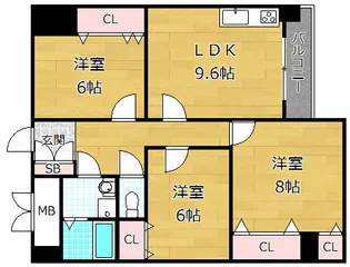 RASTA香里園町【3階】の間取り