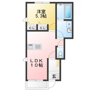 オリエントソレイユ5【1階】の間取り