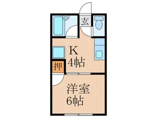 めぐみハイツ B棟【2階】の間取り