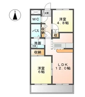 コンフォース東中島【3階】の間取り
